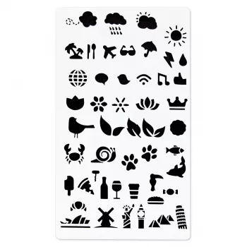 Hama 00007743 stencil bianco plastica stencil artistico