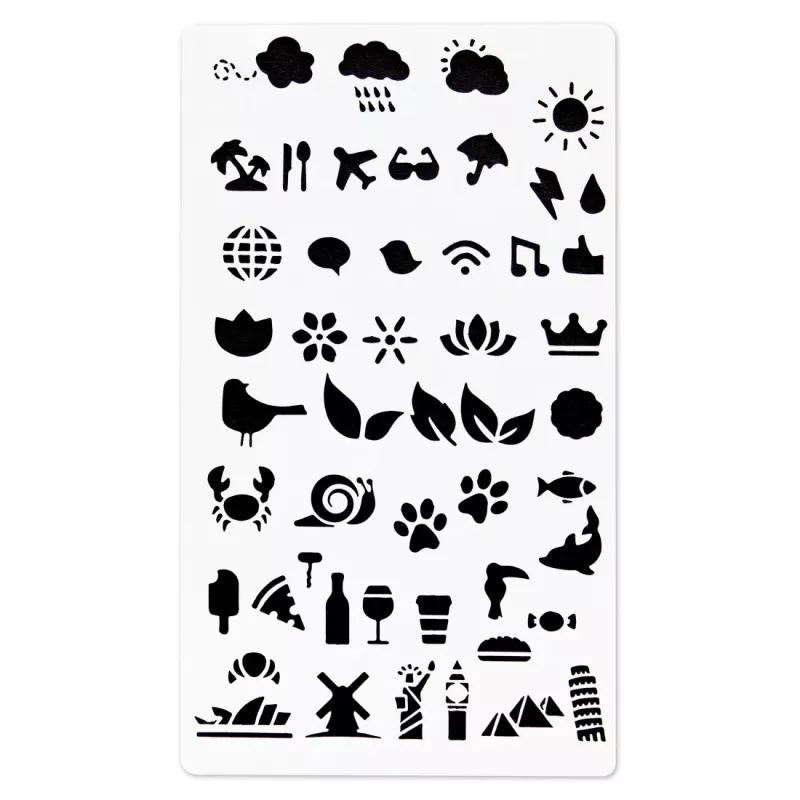 Hama 00007743 stencil bianco plastica stencil artistico