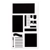 Hama 00007743 stencil bianco plastica stencil artistico