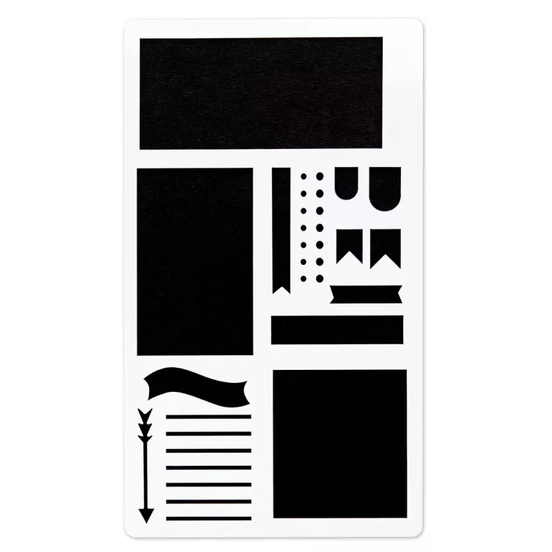 Hama 00007743 stencil bianco plastica stencil artistico