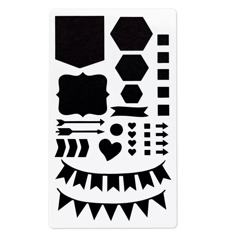 Hama 00007743 stencil bianco plastica stencil artistico