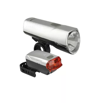 Fischer 85330 set di illuminazione LED a batteria per bicicletta