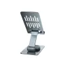 Supporto pieghevole orientabile per telefono CONCEPTRONIC THANA08G, base girevole a 360°, regolabile in altezza, argento