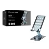 Supporto pieghevole orientabile per telefono CONCEPTRONIC THANA08G, base girevole a 360°, regolabile in altezza, argento