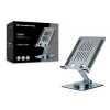 Supporto multimediale per tablet CONCEPTRONIC THANA09G — supporto pieghevole orientabile, base girevole a 360°, regolabile in altezza, grigio, 150×110×40 mm