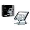 Supporto per laptop CONCEPTRONIC THANA10G — pieghevole in alluminio, regolabile in altezza, grigio, 240×220×50 mm