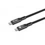 Cavo USB4 Gen4x2 C-C EQUIP 2 m, 80 Gbit/s, PD 240 W, 8K@60Hz, nero