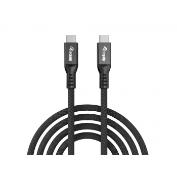 Cavo USB4 Gen4x2 C-C EQUIP 2 m, 80 Gbit/s, PD 240 W, 8K@60Hz, nero