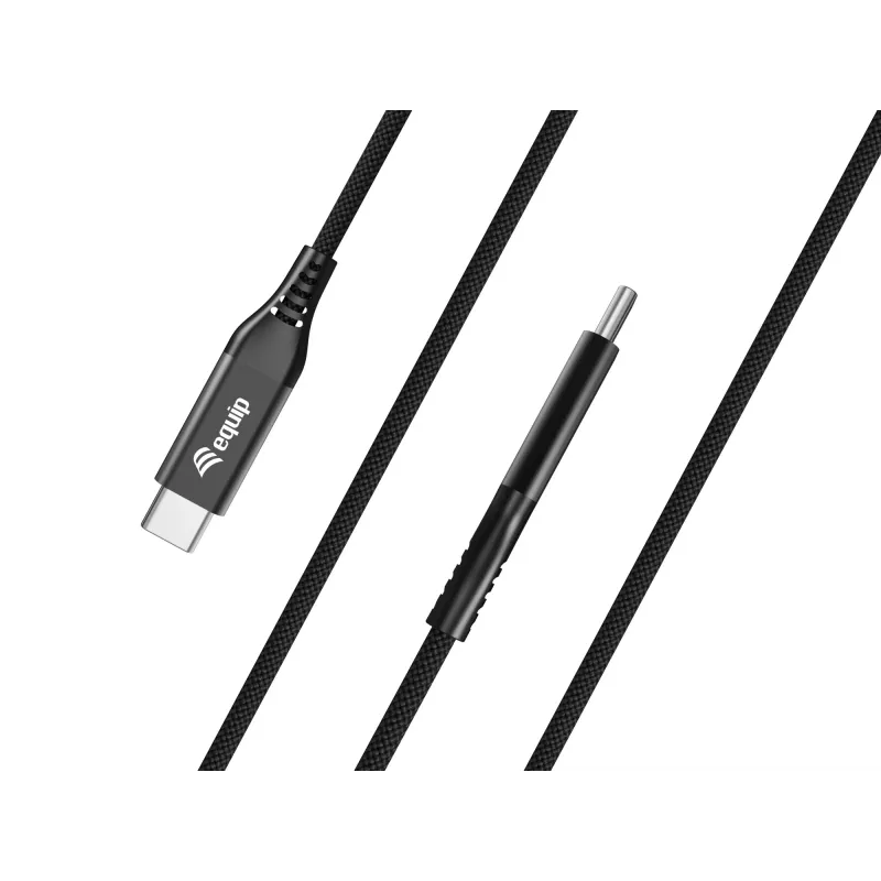 Cavo USB 4 ultra sottile C-C Equip, 1,2 m, PD240W, 4K/60Hz, 40 Gbps, nero