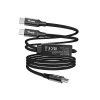 Cavo di ricarica a Y USB-C a 2x USB-C EQUIP 1,5 m PD 140 W, USB 2.0, nero