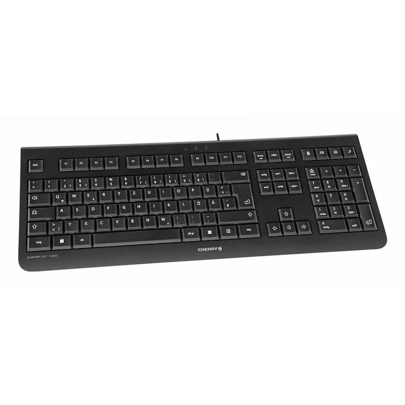 Tastiera USB full-size con filo Cherry KC 1000 QWERTY portoghese nero