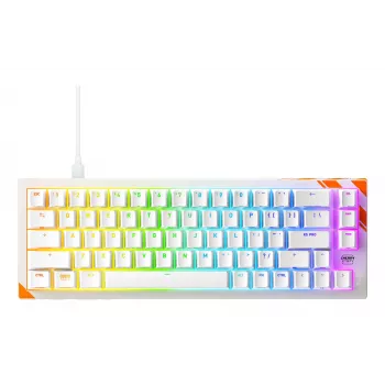 Tastiera meccanica da gaming Cherry K5 Pro TMR Compact 65% QWERTY US, con filo USB, RGB, arancione/bianco
