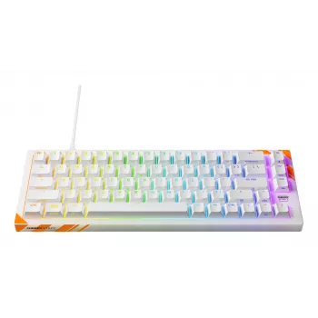 Tastiera meccanica da gaming Cherry K5 Pro TMR Compact 65% QWERTY US, con filo USB, RGB, arancione/bianco