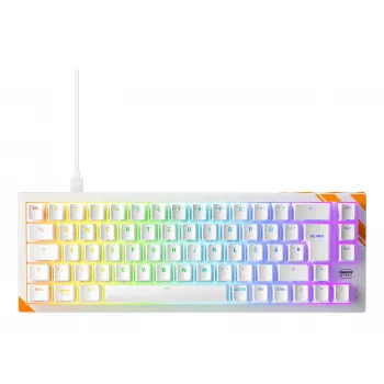 Tastiera meccanica da gaming Cherry K5 Pro TMR Compact — 65% con filo USB, QWERTZ, RGB, arancione/bianco