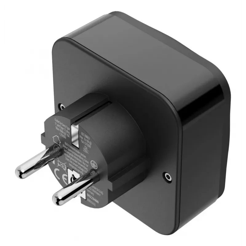 Hama 00223460 adattatore spina di rete tipo E/F ibrido universale nero