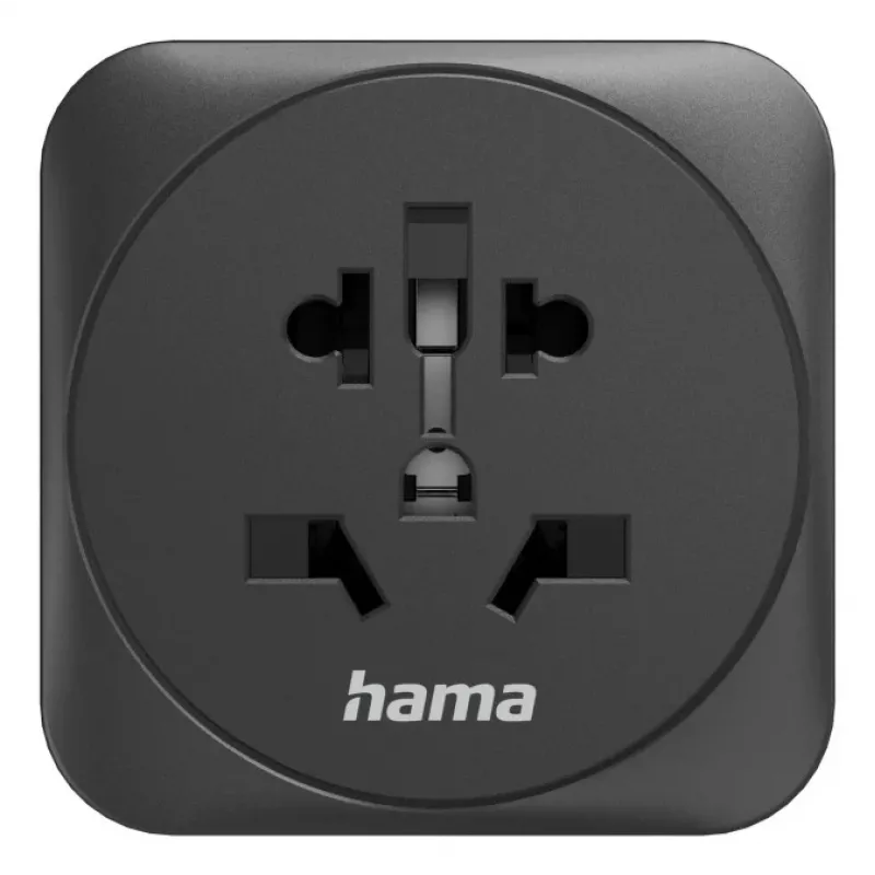 Hama 00223460 adattatore spina di rete tipo E/F ibrido universale nero