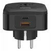 Hama 00223460 adattatore spina di rete tipo E/F ibrido universale nero