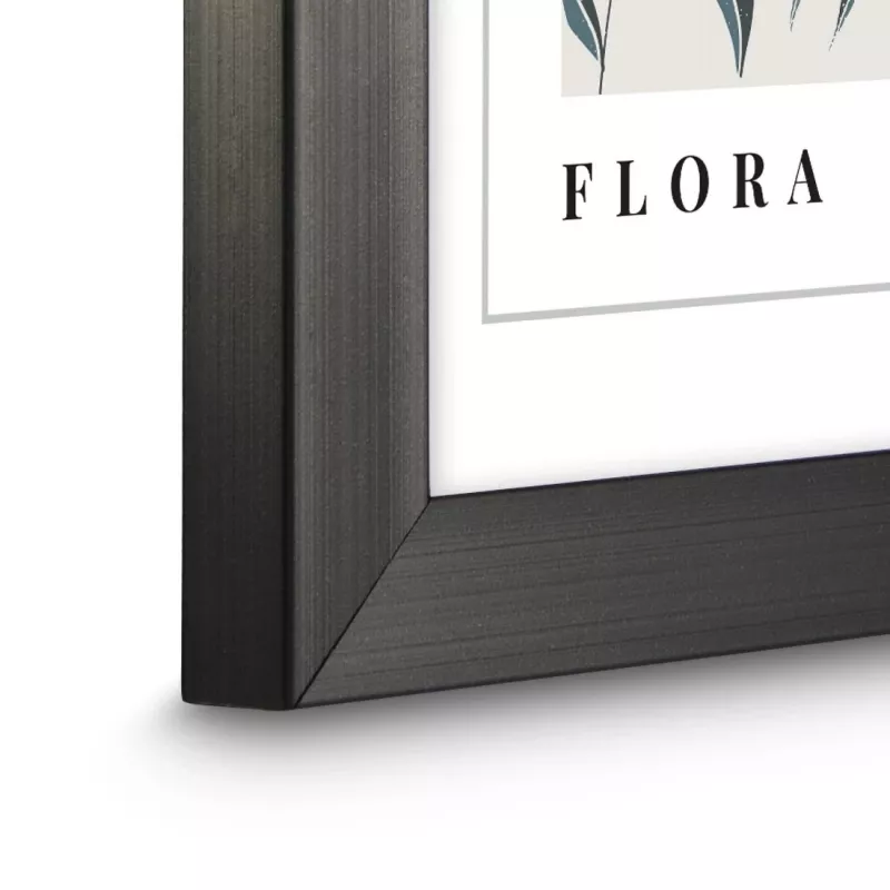 Hama Flora cornice singola grigio