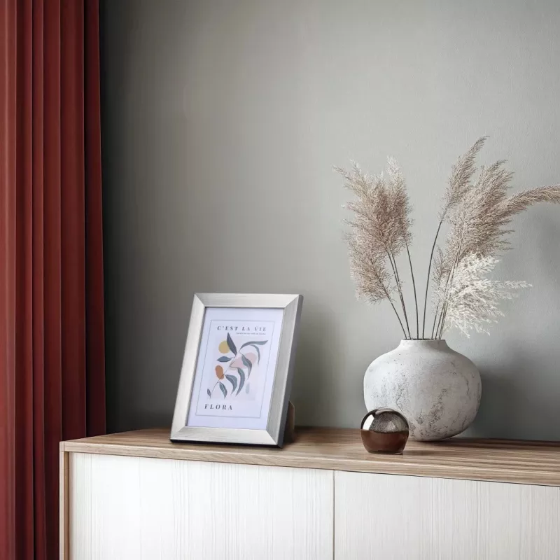 Hama Flora cornice singola argento