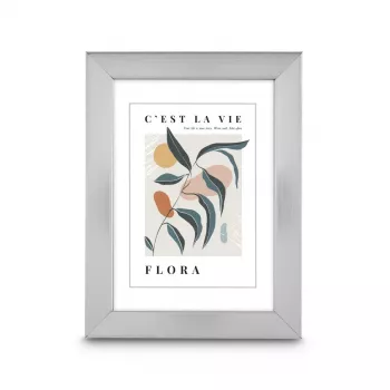 Hama Flora cornice singola argento