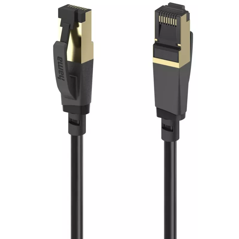 Hama 00202003 cavo di rete nero 5 m Cat8 S/FTP (S-STP)
