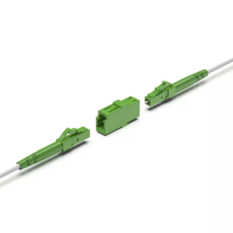 Hama 00200801 adattatore in fibra ottica LC/APC 1 pz. verde