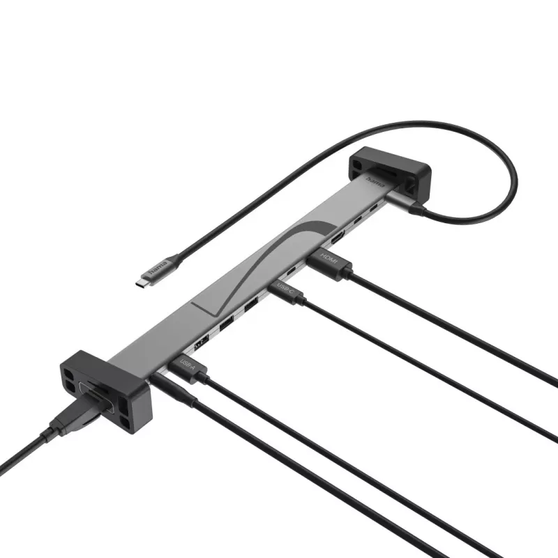 Hama 00200149 dock per laptop/replicatore di porte docking nero, grigio