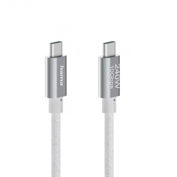 Hama cavo USB Full-Featured USB 3.2 Gen 2 (3.1 Gen 2) 1,5 m USB C bianco