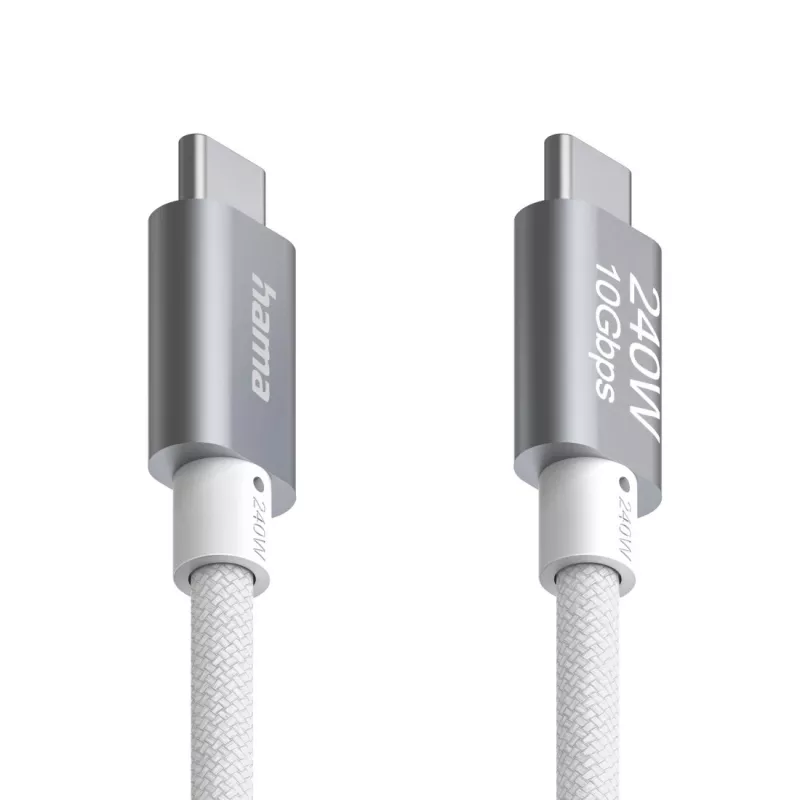 Hama cavo USB Full-Featured USB 3.2 Gen 2 (3.1 Gen 2) 1,5 m USB C bianco