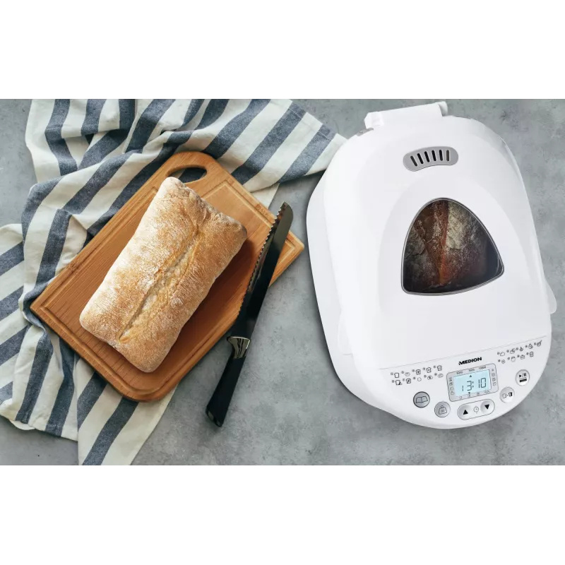 Macchina per il pane MEDION MD 11011 550 W bianco 1 kg timer digitale