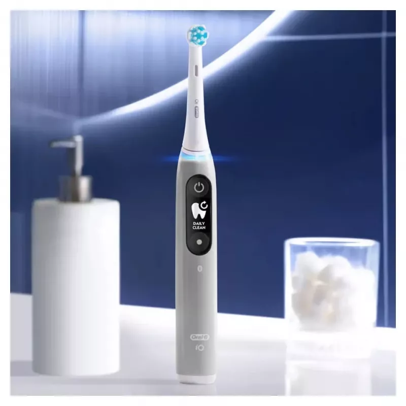 Braun iO Serie 6 spazzolino elettrico a vibrazione per adulti grigio
