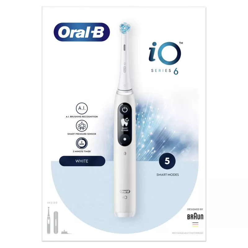 Oral-B iO 80351523 spazzolino elettrico per adulti a vibrazione nero, blu