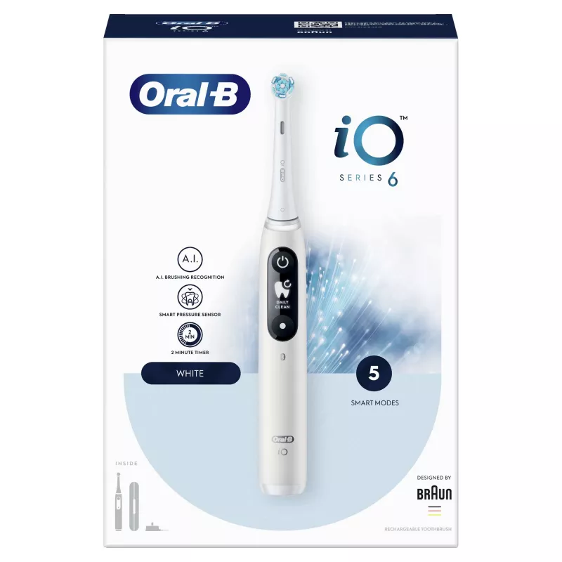 Oral-B iO 80351523 spazzolino elettrico per adulti a vibrazione nero, blu