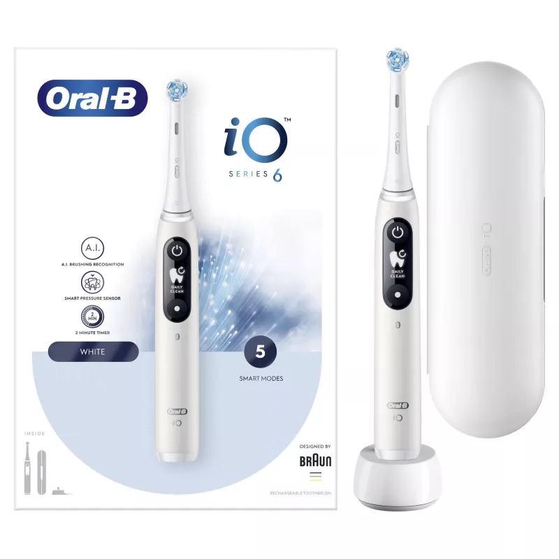 Oral-B iO 80351523 spazzolino elettrico per adulti a vibrazione nero, blu