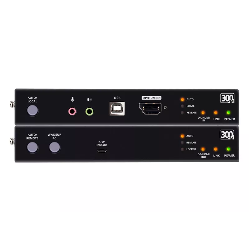 KVM Extender ATEN True 4K DP/HDMI Optical KVM 300m – trasmettitore e ricevitore, DisplayPort/HDMI, USB, 300 m