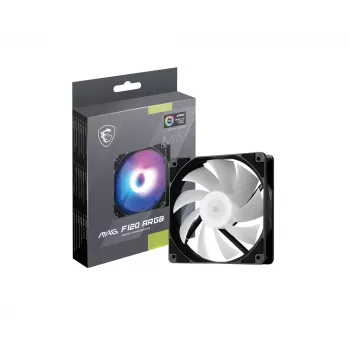 Ventola per case MSI MAG F120 ARGB — 120 mm, 1300 giri/min, cuscinetto idraulico, nero