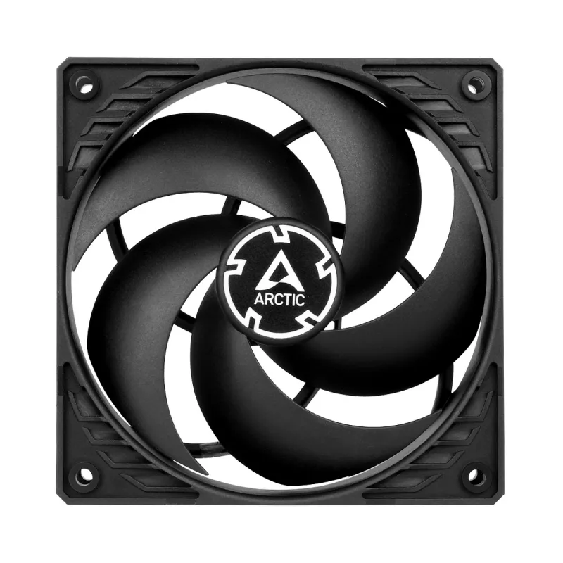 ARCTIC P12 PWM PST (nero/nero) Ventola da 120 mm ottimizzata per la pressione con PWM PST