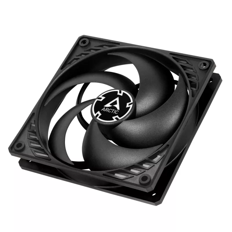 ARCTIC P12 PWM PST (nero/nero) Ventola da 120 mm ottimizzata per la pressione con PWM PST