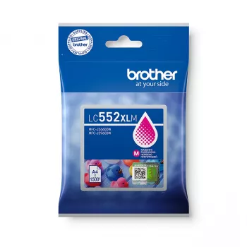 Cartuccia d'inchiostro Brother LC552XLM Originale magenta, inchiostro a base pigmentata, resa 1500 pagine, confezione singola