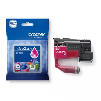 Cartuccia d'inchiostro Brother LC552XLM Originale magenta, inchiostro a base pigmentata, resa 1500 pagine, confezione singola