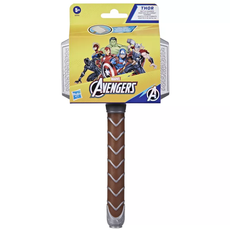 Marvel Avengers Thor Battle Hammer Giocattolo di ruolo per bambini da 5 anni, avventura, 5 anni