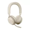 Jabra Evolve2 75 - USB-A MS Teams - beige, wireless, ufficio/call center, 20 - 20000 Hz, 197 g, cuffie, beige