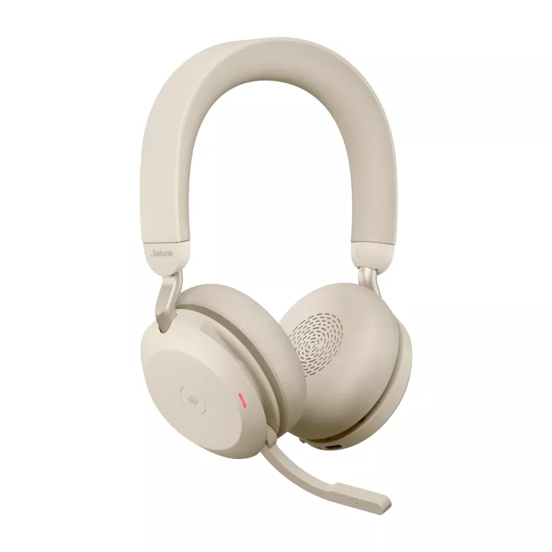 Jabra Evolve2 75 - USB-A MS Teams - beige, wireless, ufficio/call center, 20 - 20000 Hz, 197 g, cuffie, beige