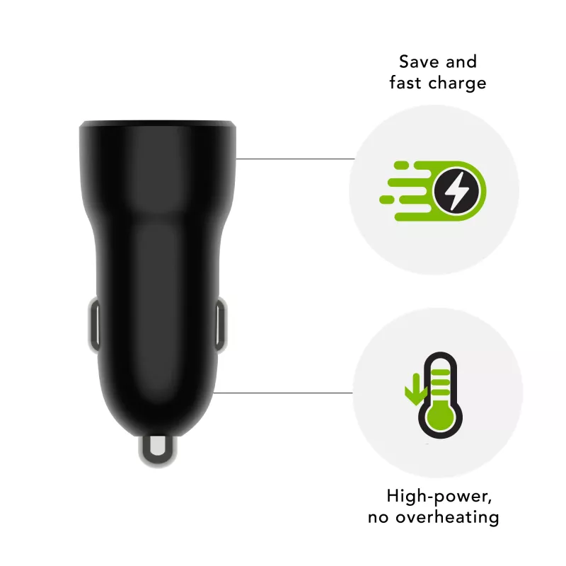 dbramante1928 re-charge - caricabatterie da auto USB-C 30W - BLK, auto, accendisigari, nero