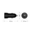dbramante1928 re-charge - caricabatterie da auto USB-C 30W - BLK, auto, accendisigari, nero