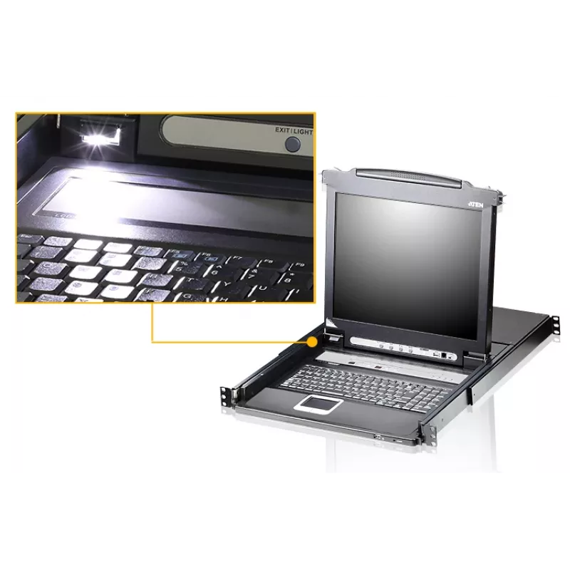 Switch KVM ATEN CL5708N montaggio rack nero USB 1280x1024