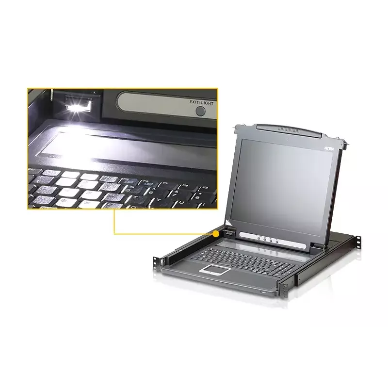 ATEN CL5716M-ATA-2XK06SG console rack 43,2 cm (17 inch) nero 1U