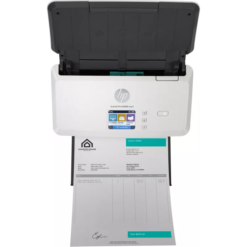 HP ScanJet Pro N4000 snw1 scanner a scansione con alimentatore automatico 600 x 600 DPI