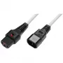 Cavo di alimentazione MicroConnect C13 a C14 con connettore di blocco IEC, 1 m