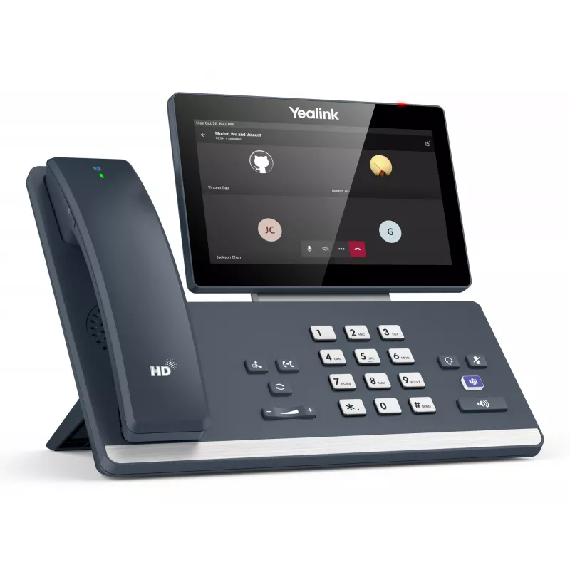 Telefono IP da tavolo Yealink MP58-WH E2 Teams touchscreen 7 pollici, audio HD, Microsoft Teams